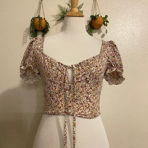 Flower crop top